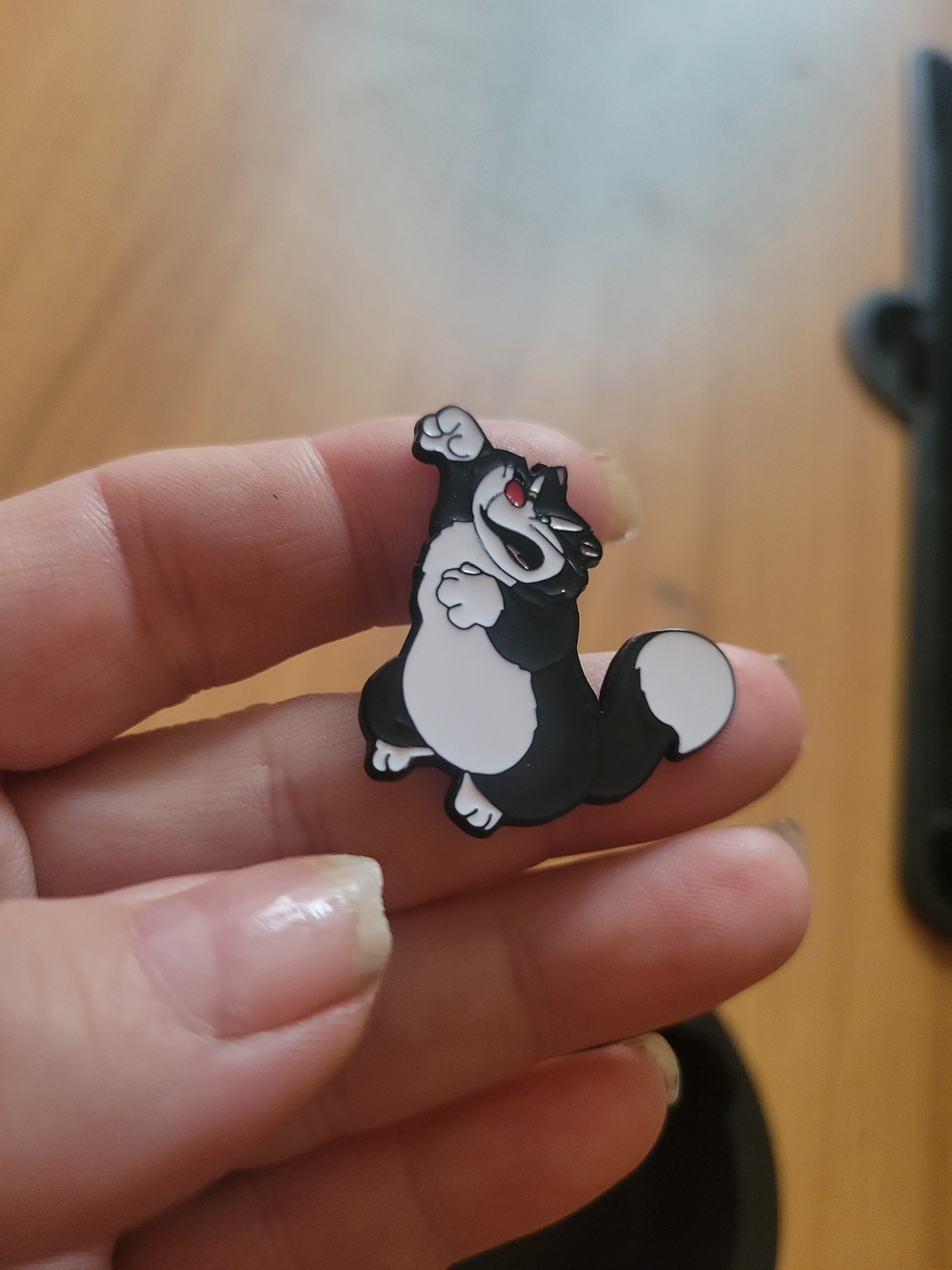 👻BUY 1 GET 1 FREE👻Black & White Cartoon Enamel Brooch